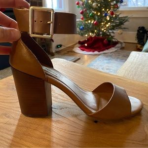 Steve Madden Estoria Cognac Ankle Strap Sandal